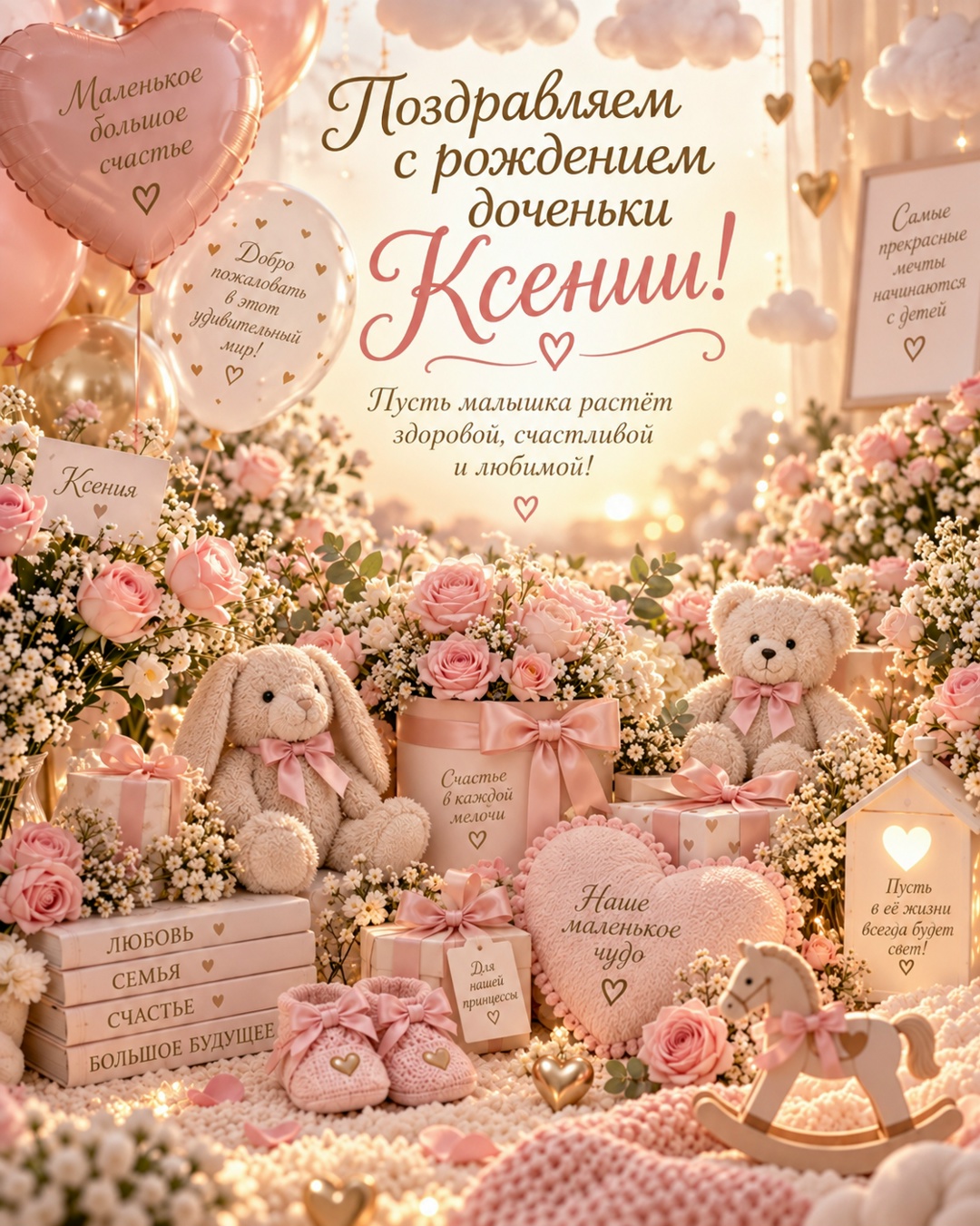 С днём рождения, маленькая Ксения!