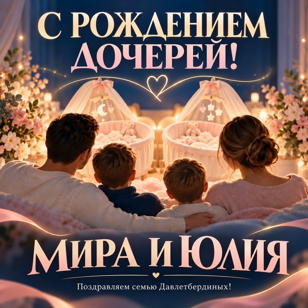 В семье Юлая Давлетбердина — двойное счастье!