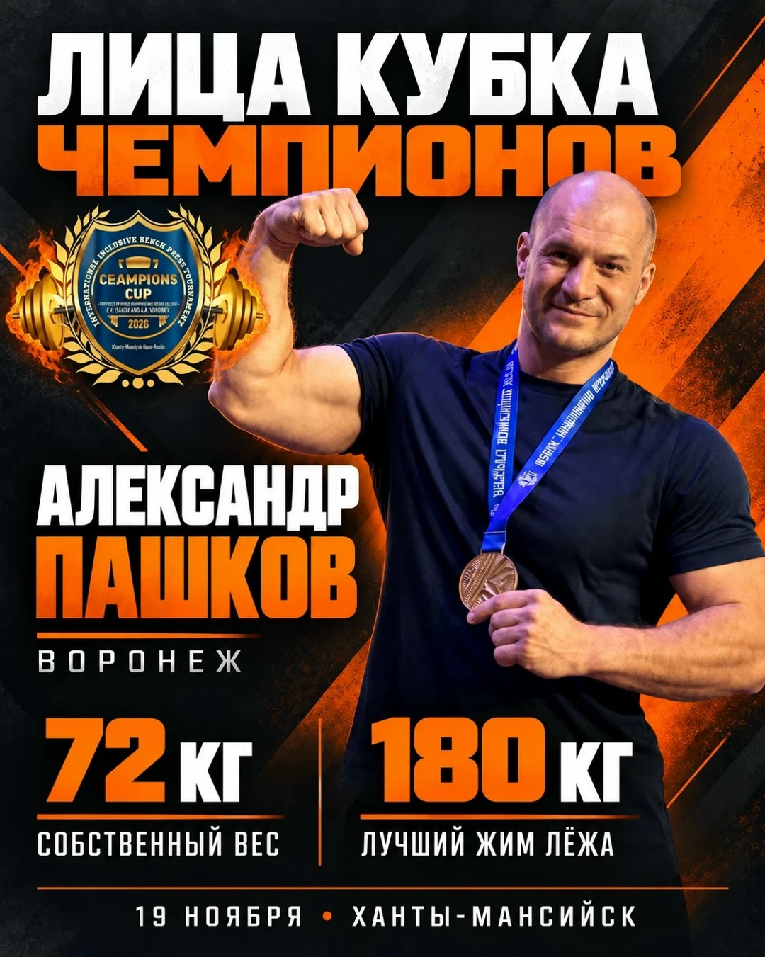 Лица Кубка Чемпионов | Александр Пашков Воронеж